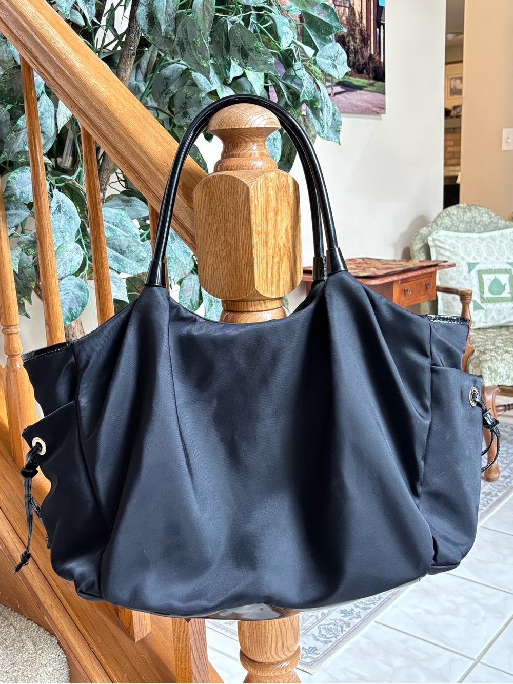 KATE SPADE $398 • WKRU1370 • 2015 Classic Stevie Black Women's Tote Bag Green - Picture 5 of 16